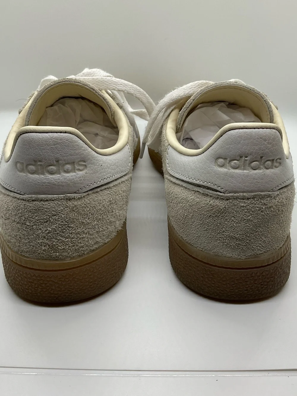 Adidas HANDBALL SPEZIAL SHOES Sneakers Cream Suede Gum Sole Mens 5.5 / W 6.5